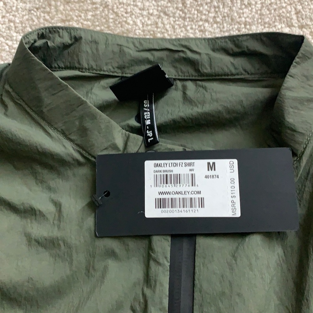 OAKLEY Latch FZ Full Zip Windbreaker Dark Brush